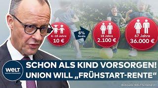 BUNDESTAGSWAHL: Schon als Kind Investieren lernen! Union will "Frühstart" für private Altersvorsorge