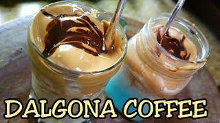 How To Make Dalgona Coffee Without Mixer / Mocha Frappuccino Dalgona Style Coffee