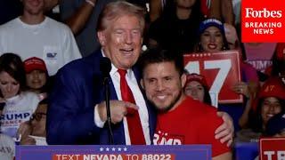 MMA Fighter Henry Cejudo Joins Trump On Stage During Las Vegas Rally: 'I Would Never Fight You'