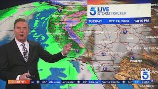 Here's when Christmas Eve rain is most likely arrive in SoCal