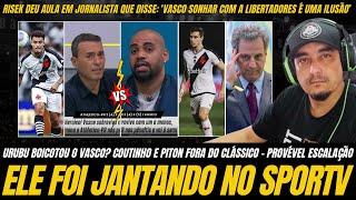 ELE FOI JANTADO NA SPORTV POR CAUSA DO VASCO KKK COUTINHO E PITON FORA? URUBU BOICOTOU O VASCO?! E+