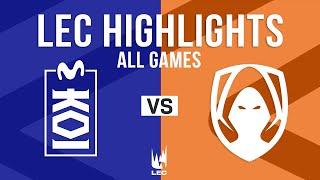 KOI vs TH ALL GAMES Highlights Week 2 Day 3 | LEC 2025 Spring Split | Movistar KOI vs Team Heretics