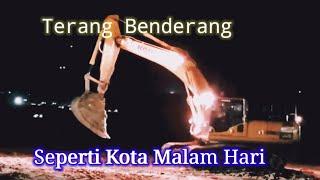 Mining Activity at Night, Kab. Kutai Timur