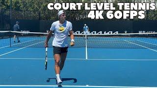 Holger Rune Court Level Practice 2024 (4K 60FPS)