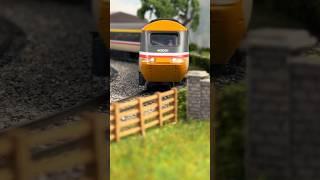 Class 43 HST Passenger Train Passing by on the Railway #train #modeltrains #modelrailway