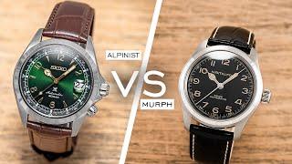 Two Of The Best Watches Under $1,000: The Hamilton Khaki Field Murph vs. The Seiko Alpinist SPB121