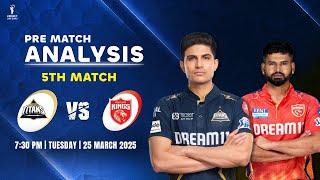 TATA IPL 2025: GT vs PBKS 5th Match Prediction | GT vs PBKS Dream11 Team | Gujarat vs Punjab