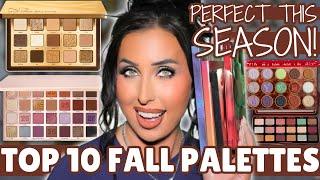 My Top 10 Eyeshadow Palettes for Fall 2024! Swatches + Demos