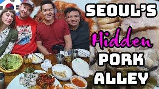 Checking out Seoul's SECRET pork alley and street food with 'The Daily Phil'