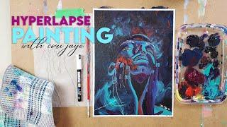 Expressionism Speed Painting | Expressive Hyperlapse Painting | Emotional Acrylic Painting
