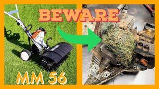 STIHL MM 56 YARD BOSS COMMON PROBLEMS / ARTIFICIAL GRASS INSTALLERS BEWARE