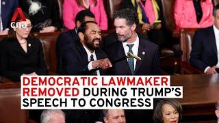 Democratic lawmaker Al Green removed from House chamber during Trump’s speech to Congress