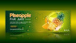 How to Design Professional Fruits Banner - Photoshop Tutorial