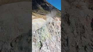 Volcano Nisyros #greece #volcano #active #crater #volcanic #eruption #sulfur #nisyros #dodecanese