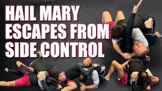 Hail Mary Escapes from Bottom Side Control | Jiu-Jitsu Escapes