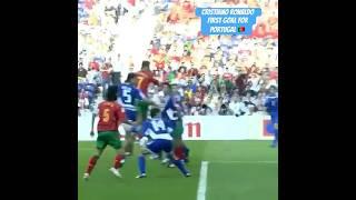 First Cristiano Ronaldo goal for Portugal  #ronaldo