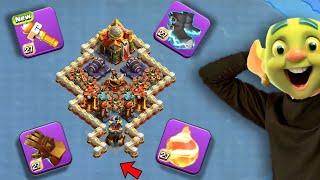 Which Hero's Equipment Can Beat This Base || Clash Of Clans ||