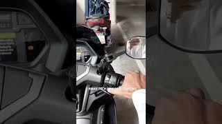 NMAX Tech Max startup  Dash lights up, systems check  Ready to ride in style!  #NMAX #TechMax