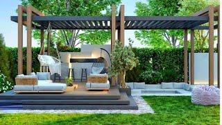 80 Small DIY Modern Pergola and Patio Garden for Backyard Retreats | Create Your Tropical Dream