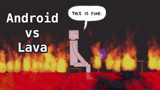 Is Heat Dangerous For Android? | Android vs Lava (People Playground #45)