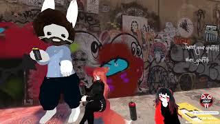 Painting Across the World with VirtuaLilly | VR Graffiti Art Class | VR Dance Academy | VRChat