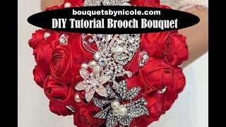 #1 DIY How to make your own wedding bridal brooch bouquet - Short Version