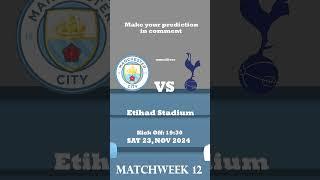 Man City vs Tottenham #shorts #manchestercity   #footballshorts #premierleague #animation #cinema4d