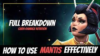 How to use buffed Mantis Effectively |Full Breakdown| - Marvel Contest of Champions