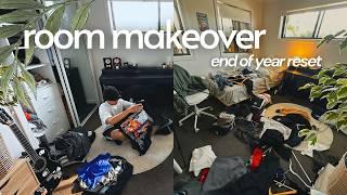  room makeover [decluttering + organising] // post-exam reset, deep cleaning + more!