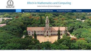 B. Tech Mathematics and Computing- Indian Institute of Science, Bangalore