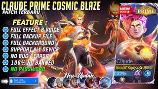 Scrpt Skin Claude Prime - Cosmic Blaze No Password | Full Effect & Voice, New Patch Update