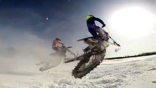 yz450 vs kx450 timbersled snowbikes Sakhalin