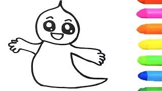 How to Draw Toy Ghost, dogicorn, apple, and 3 ice creams easy,  How to Draw, Color, Paint for Kid
