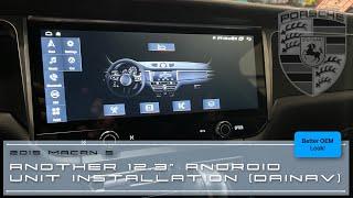 Installing another 12.3" Android Radio (FYT) unit in my 2015 Porsche Macan...