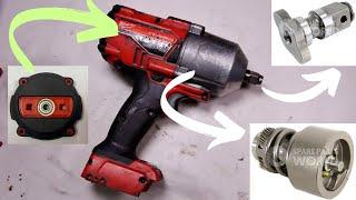 Milwaukee M18 nut gun regreasing and armature ball bearings replacement step by step video