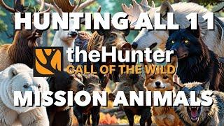 I Hunted ALL 11 MISSION TROPHY ANIMALS in The Hunter: Call of the Wild