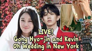 LIVE!! GONG HYO JIN AND KEVIN OH WEDDING AT NEW YORK TODAY [ 20221011] #gonghyojin  #kevinoh