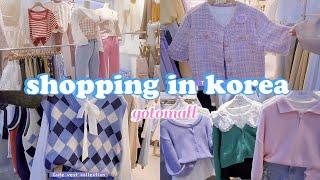 shopping in korea vlog  gotomall colorful fashion haul ️ underground shopping center