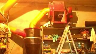 Вытяжка в столярной мастерской Ч 6  Первый пуск! The preparation of a cyclone Part 6