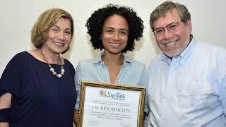 SignTalk Foundation Awards Tony Nominated Deaf Actress Lauren Ridloff for Outstanding Achievement