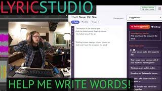 Stuck with lyric writing? Today we try LyricStudio.