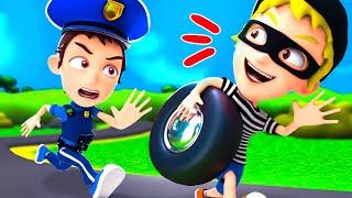 Police Car Wheels Song| Best Kids Song by Nomad Kids