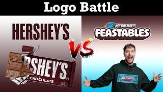 Hershey's VS Feastables - Logo Battle