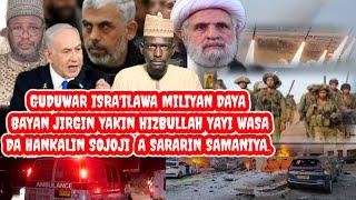 Yanda jirgin yakin hizbullah ya rikita sojoji, isra'ilawa miliyan daya  suka tsere daga  gidajensu.