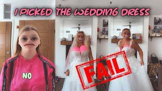 Husband to be picks wifes wedding dress