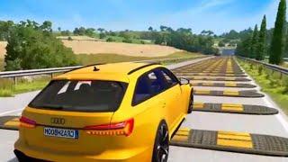 car vs speedbreakar. / beamng drive. / crazy game lover.