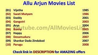 Allu Arjun Movies List