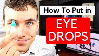 How to Put Eye Drops in Your Own Eyes - How to Use Eye Drops Without Flinching