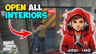 HOW TO INSTALL OPEN ALL INTERIORS | OPEN INTERIORS MOD NOT WORKING | GTA 5 Mods 2023 Hindi/Urdu