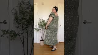 regency era spring fashion : work from home outfit | plus size try on